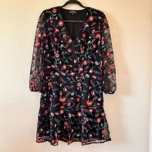 Sam Edelman Floral Embroidered Dress women Size 8